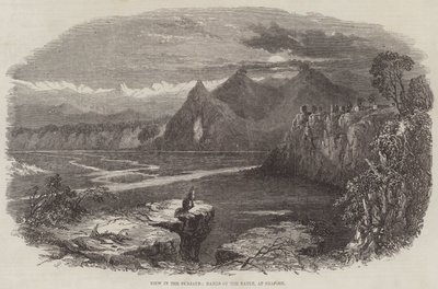 Vista en el Punjab, orillas del Ravee, en Shapore de Samuel Read